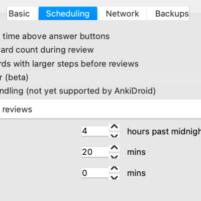 Start-up: best Anki settings